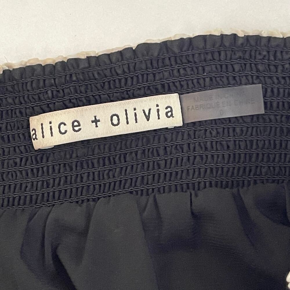 Alice + Olivia Caralie Tiered High-Low Maxi Skirt - Floral - Ruffles - Size 0 - Picture 4 of 6